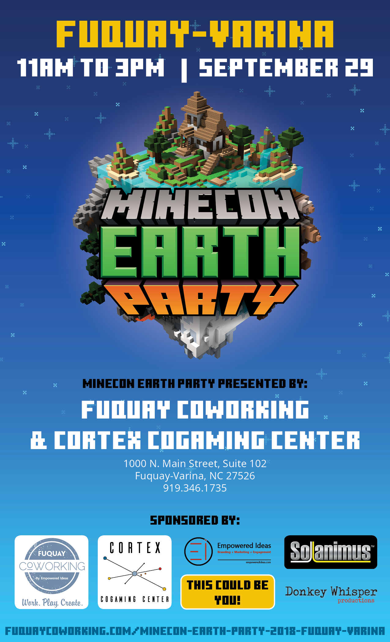 Minecon Earth Party 2018 In Fuquay Varina Presented By Fuquay