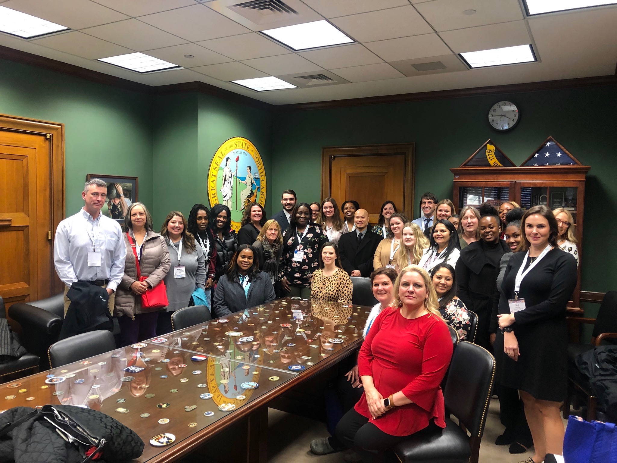 Members of Fuquay Coworking and the Fuquay-Varina Coalition Join a North Carolina Delegation to Speak with Representatives in Washington, D.C. During the 2020 CADCA National Convention.