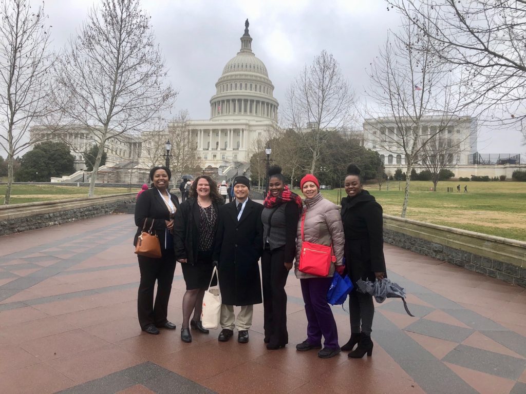 Members of Fuquay Coworking and the Fuquay-Varina Coalition Join a North Carolina Delegation to Speak with Representatives in Washington, D.C. During the 2020 CADCA National Convention.