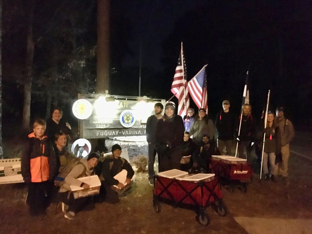 Fuquay-Varina Ruck Club Partners with Travis Manion Foundation and American Legion Post 116 to Deliver Care Packages to Ensure No Veteran is Forgotten in Fuquay-Varina, NC